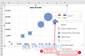 Excel Bubble Chart Size Based on Value (2 Suitable Examples)