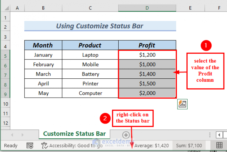 Fixed Excel Status Bar Not Showing Count With Quick Solution 6741