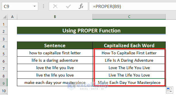 how-to-capitalize-first-letter-of-sentence-in-excel-6-suitable-methods