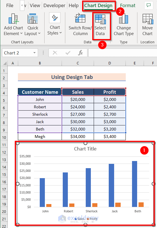 How To Change The Chart Data Range In Excel 5 Quick Methods 