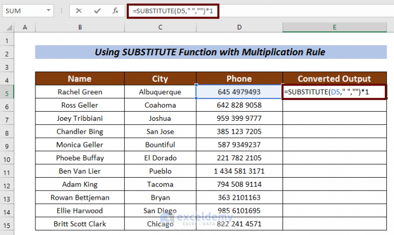 How To Convert Text With Spaces To Number In Excel (4 Ways)