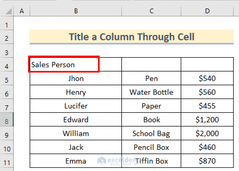 how-to-title-a-column-in-excel-5-easy-methods-exceldemy