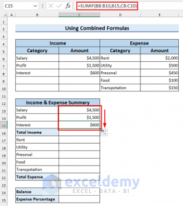 How to Track Income and Expenses in Excel (4 Suitable Examples)