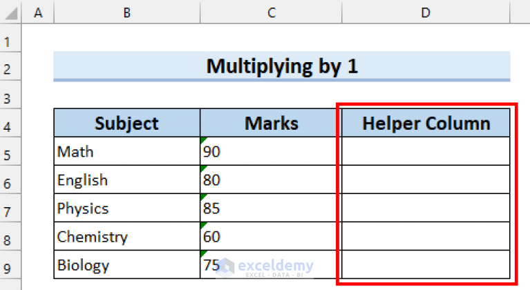 Excel Convert To Number Entire Column