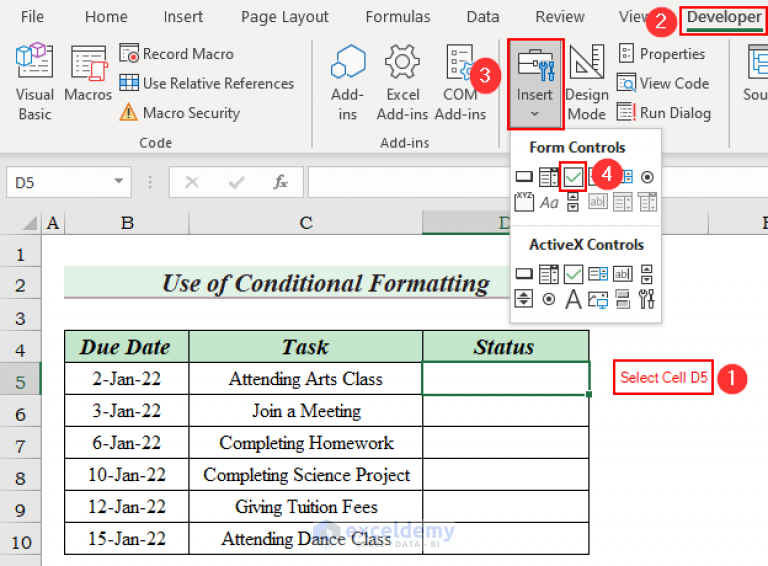 Excel To Do List with Progress Tracker (4 Suitable Examples) - ExcelDemy