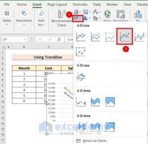 How to Calculate Trend Analysis in Excel (3 Easy Methods)