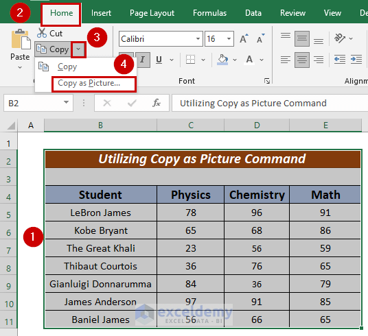 How To Save Image From Excel As JPG 4 Simple Ways 