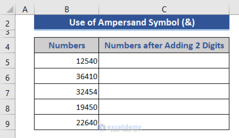 How To Add 2 Digits To A Number In Excel