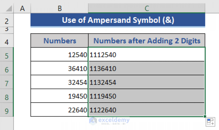 how-to-add-2-digits-to-a-number-in-excel-4-easy-methods