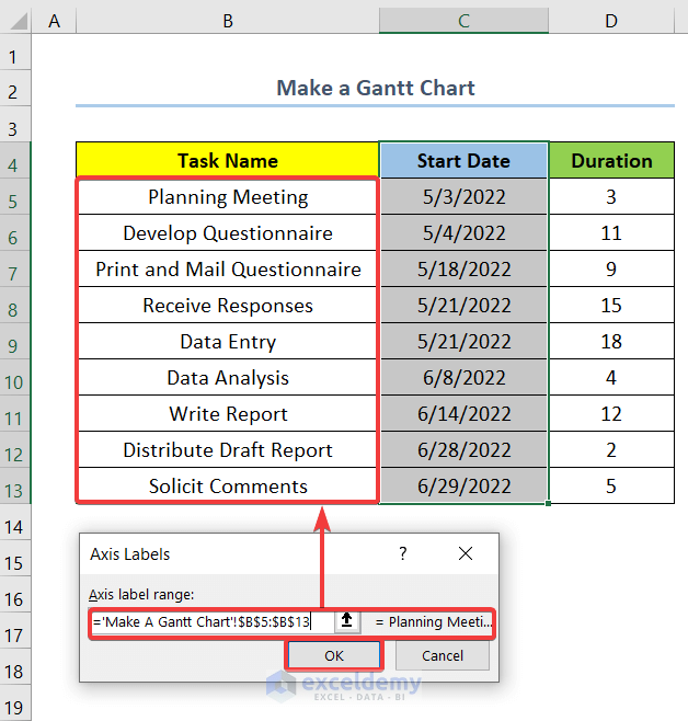  How To Add Milestones To Gantt Chart In Excel with Quick Steps 