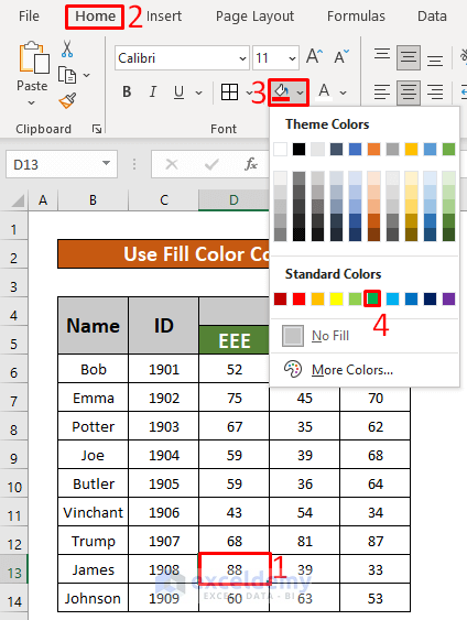  Fixed Background Color Not Changing In Excel 6 Solutions 