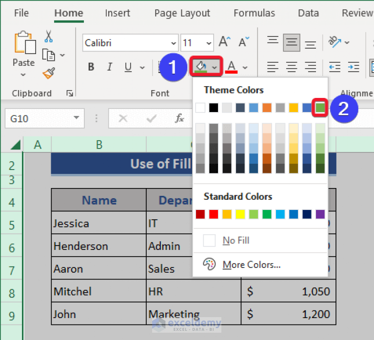 How to Change Background in Excel Sheet (4 Suitable Ways)