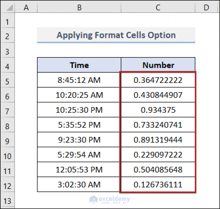 how-to-convert-time-to-number-in-excel-5-easy-methods