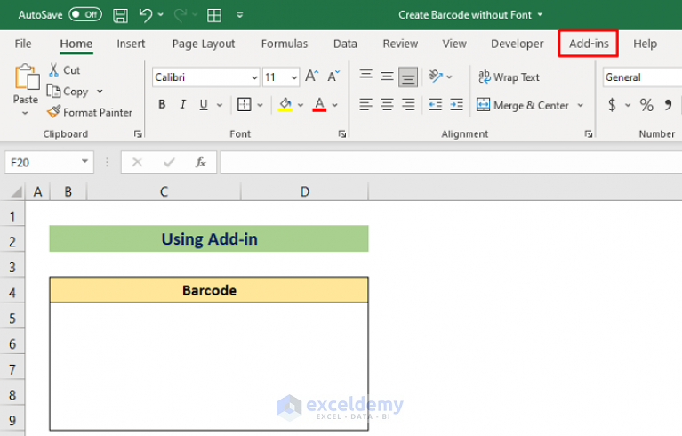 how-to-create-barcode-without-font-in-excel-2-smart-methods