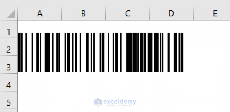 How To Create Barcode Without Font In Excel 2 Smart Methods 8836