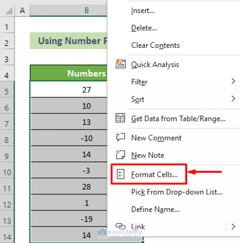 Excel Negative Numbers in Brackets and Red (2 Examples)