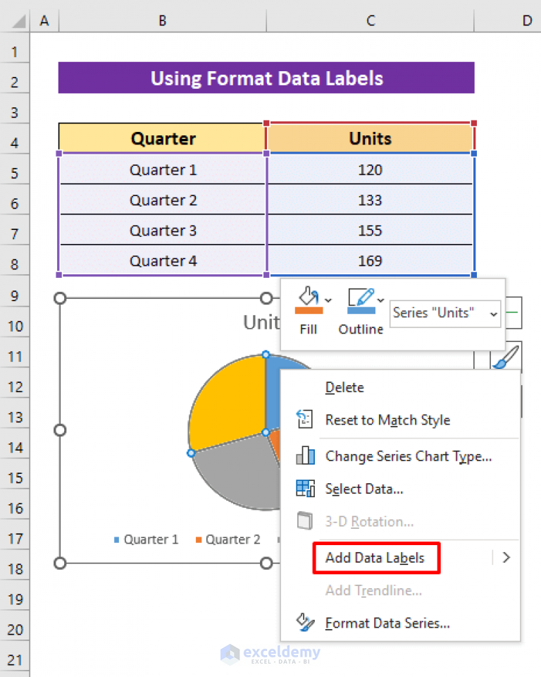 How To Show Pie Chart Data Labels In Percentage In Excel 5537