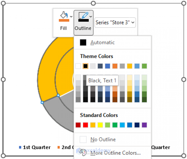 How To Create Curved Labels In Excel Doughnut Chart W 