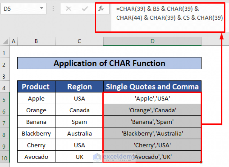 how-to-add-single-quotes-and-comma-in-excel-formula-4-ways