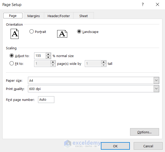 How To Adjust Page Size For Printing In Excel 6 Quick Tricks 