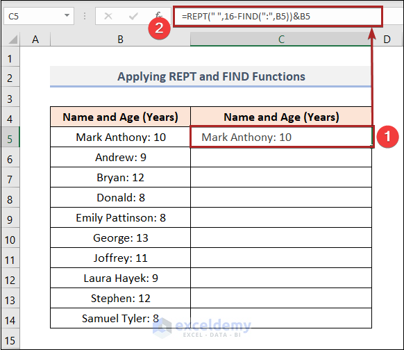 How To Align Colon In Excel 4 Easy Methods ExcelDemy