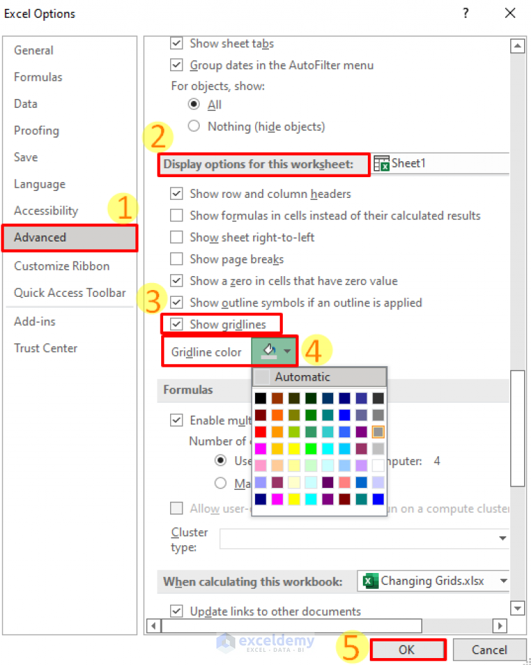 how-to-change-gridlines-in-excel-4-suitable-ways-exceldemy