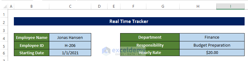  How To Create Real Time Tracker In Excel with Detailed Steps 