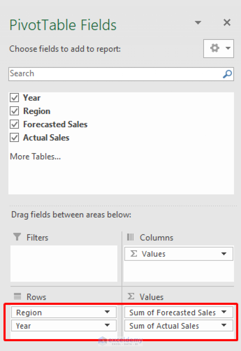 Create a Clustered Column Pivot Chart in Excel (with Easy Steps)