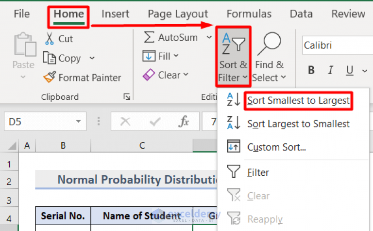 How to Create a Probability Distribution Graph in Excel (With 2 Examples)