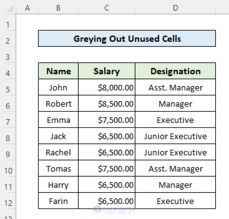 how-to-grey-out-unused-cells-in-excel-3-quick-methods