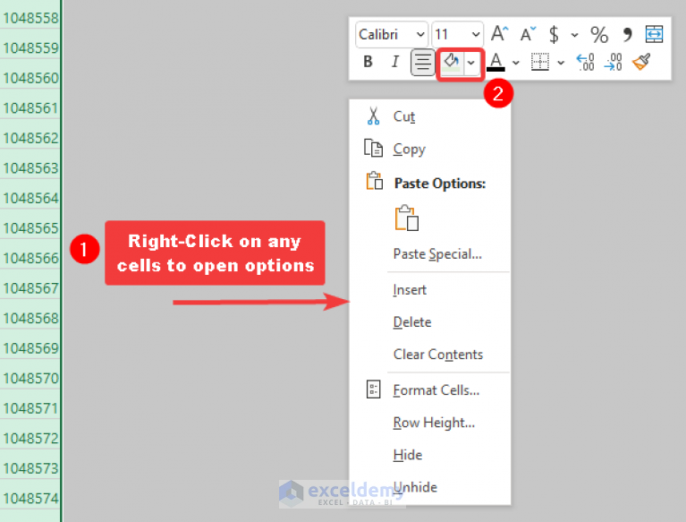 How to Grey Out Unused Cells in Excel (3 Quick Methods)