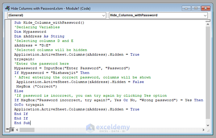 how-to-hide-columns-in-excel-with-password-2-easy-ways