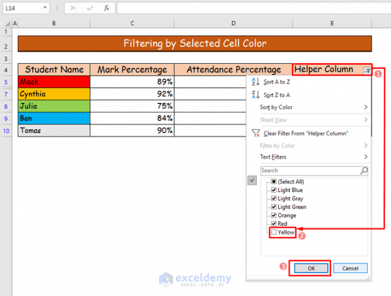 how-to-hide-highlighted-cells-in-excel-2-ways-exceldemy