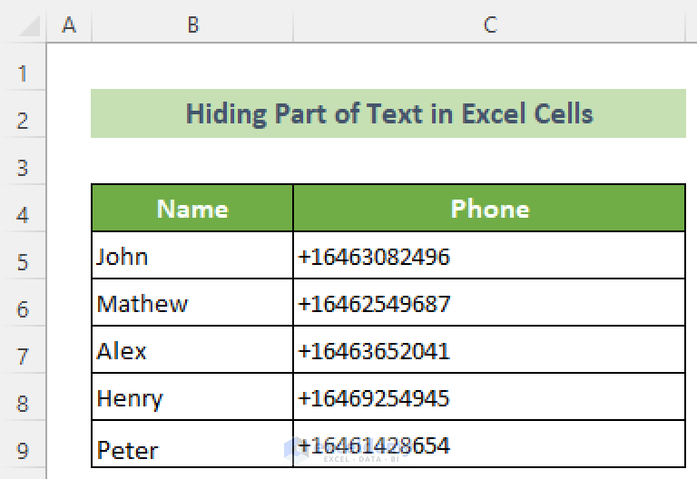 how-to-hide-part-of-text-in-excel-cells-2-effective-methods