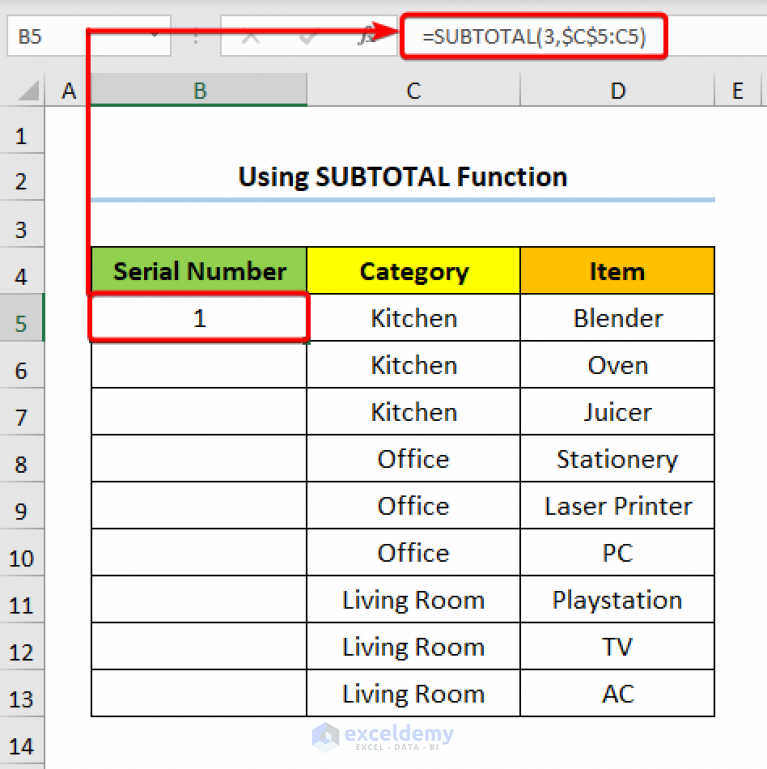 how-to-increment-row-number-in-excel-formula-6-handy-ways