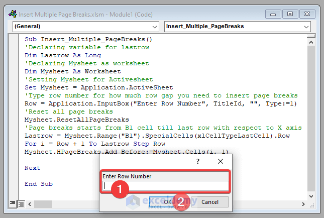 How To Insert Multiple Page Breaks In Excel 2 Ways ExcelDemy