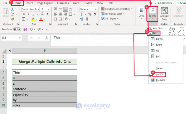 how-to-justify-text-in-excel-3-easy-ways-exceldemy