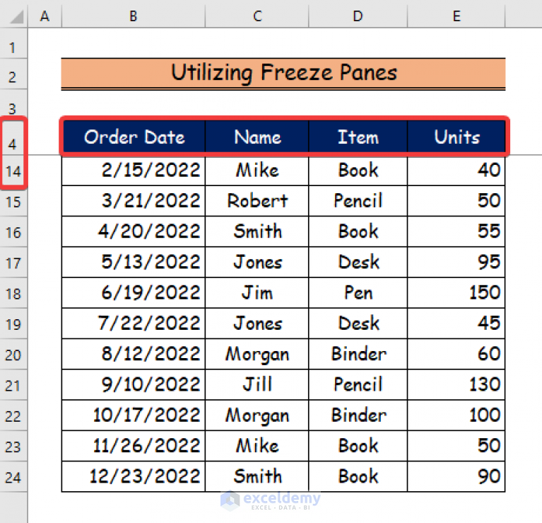 how-to-keep-row-headings-in-excel-when-scrolling-3-ways