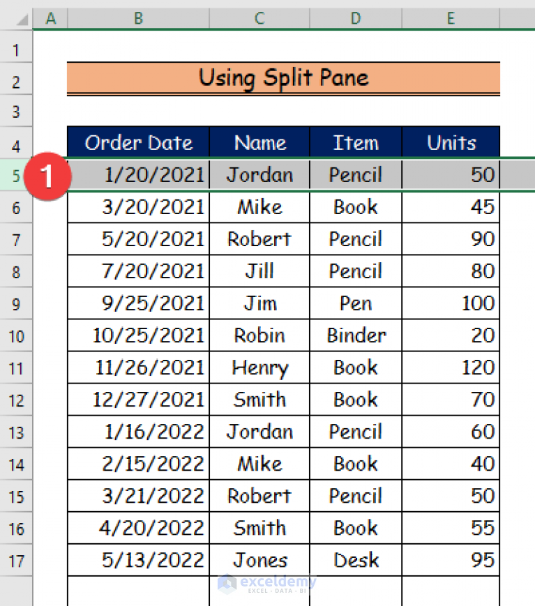 How To Keep Row Headings In Excel When Scrolling 3 Ways 7633