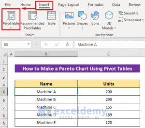 How to Make a Pareto Chart Using Pivot Tables in Excel