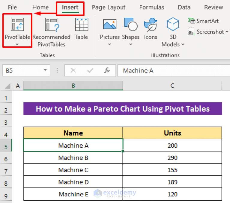 how-to-make-a-pareto-chart-using-pivot-tables-in-excel