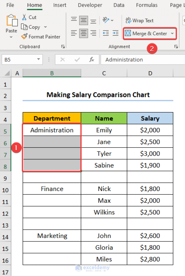 how-to-make-a-salary-comparison-chart-in-excel-create-with-easy-steps