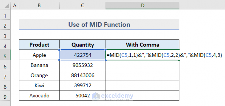 how-to-put-comma-after-3-digits-in-excel-7-useful-methods