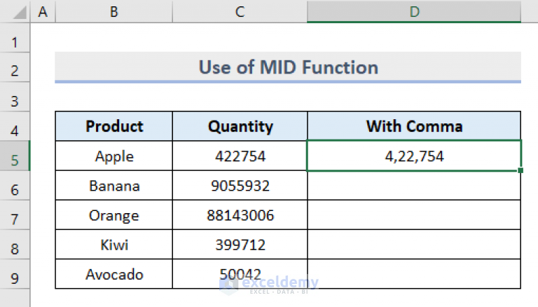 how-to-put-comma-after-3-digits-in-excel-7-useful-methods