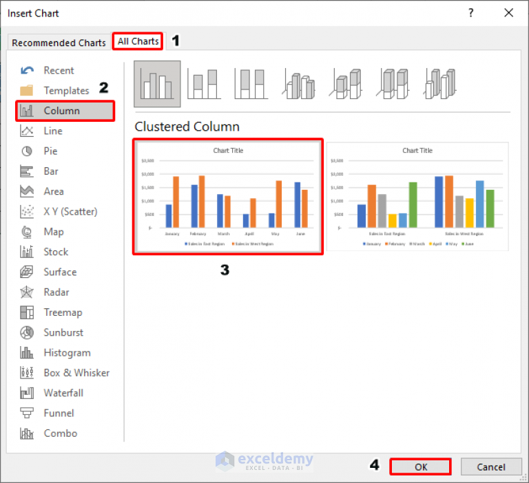 How to Select Data for a Chart in Excel (2 Ways) - ExcelDemy