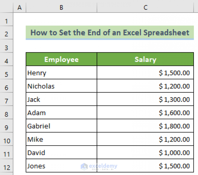 how-to-set-the-end-of-an-excel-spreadsheet-3-effective-ways