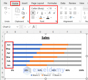 How to Make a 100 Percent Stacked Bar Chart in Excel (with Easy Steps)