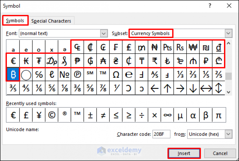 List Of Currency Symbols In Excel ExcelDemy