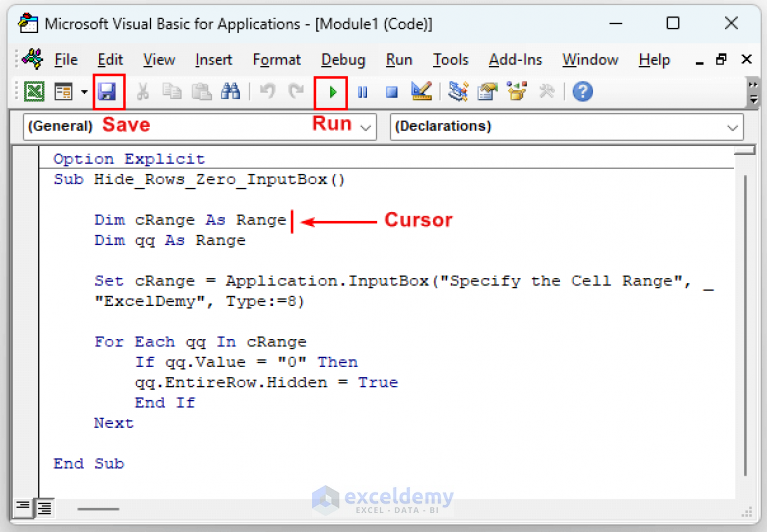 how-to-hide-rows-with-zero-values-in-excel-using-macro-3-ways