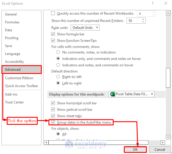 Excel Pivot Table Date Filter Not Working Brokeasshome